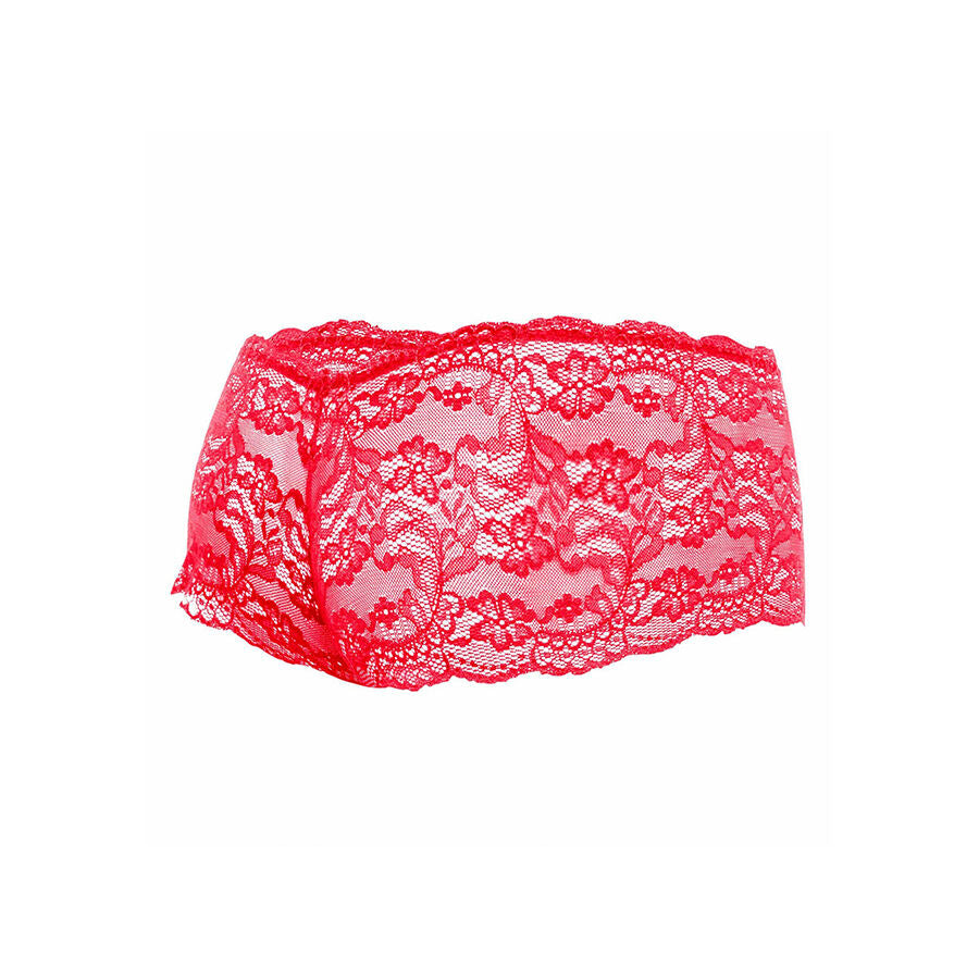 MOB - ROTE SPITZENBOXER GRÖSSE S/M