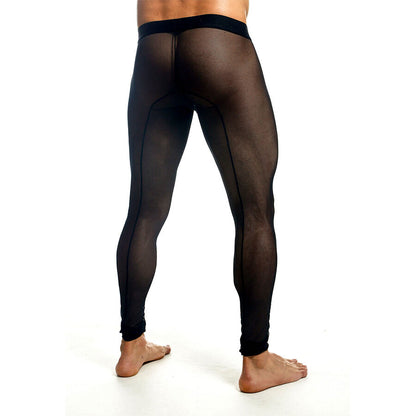 MOB - SCHWARZE TRANSPARENTE STRUMPFHOSEN GRÖSSE S