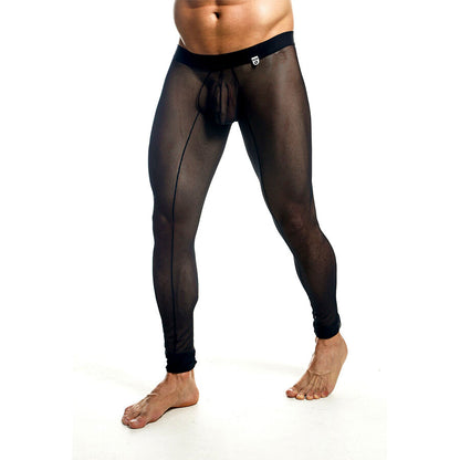 MOB - SCHWARZE TRANSPARENTE STRUMPFHOSEN GRÖSSE S