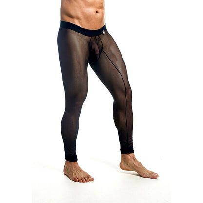 MOB - SCHWARZE TRANSPARENTE STRUMPFHOSEN GRÖSSE XL