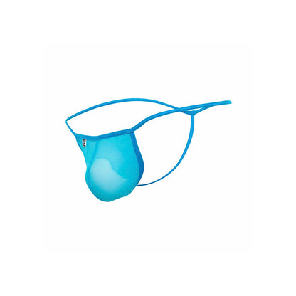 MOB - TRANSPARENTER T-FÖRMIGER TANGA AQUA GRÖSSE S/M