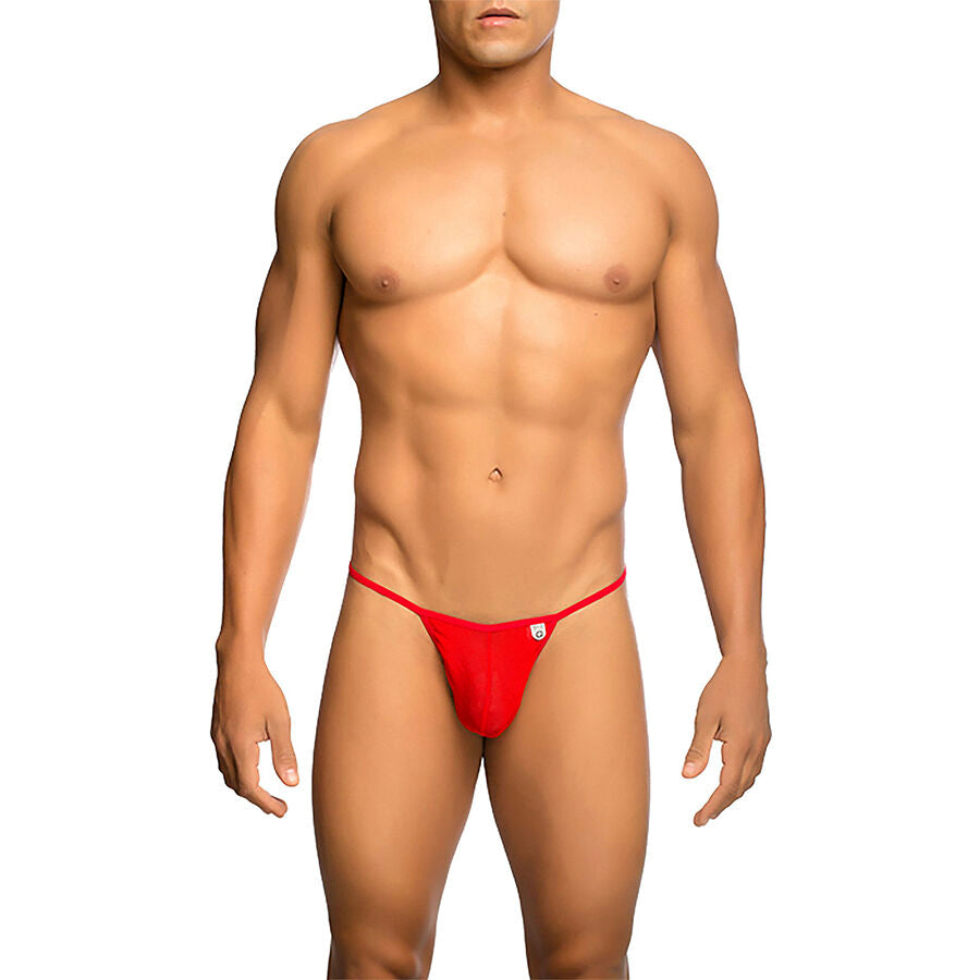 MOB - ROTER T-FÖRMIGER TRANSPARENTER TANGA GRÖSSE S/M