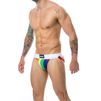 MOB - CLASSIC JOCK STRIPE RAINBOW GRÖSSE M