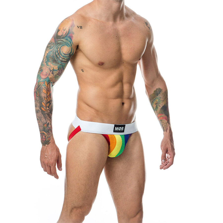 MOB - CLASSIC JOCK STRIPE RAINBOW GRÖSSE M