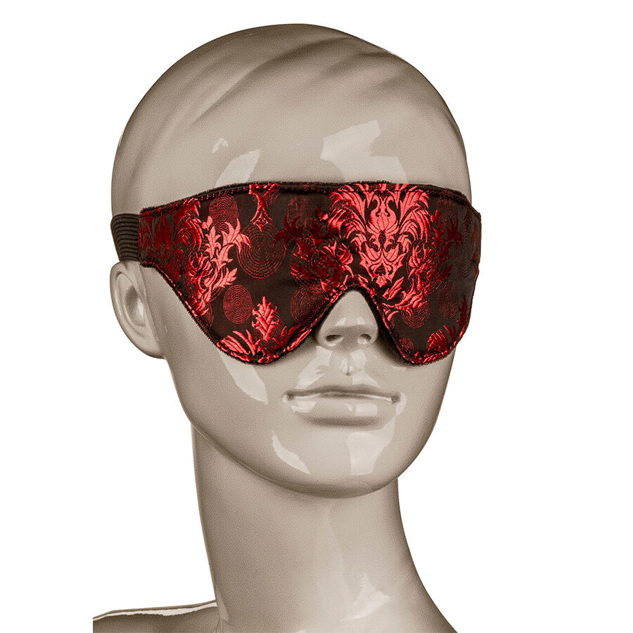 CALEXOTICS – SCANDAL BLICKDICHTE AUGENMASKE MIT ROTEN DETAILS