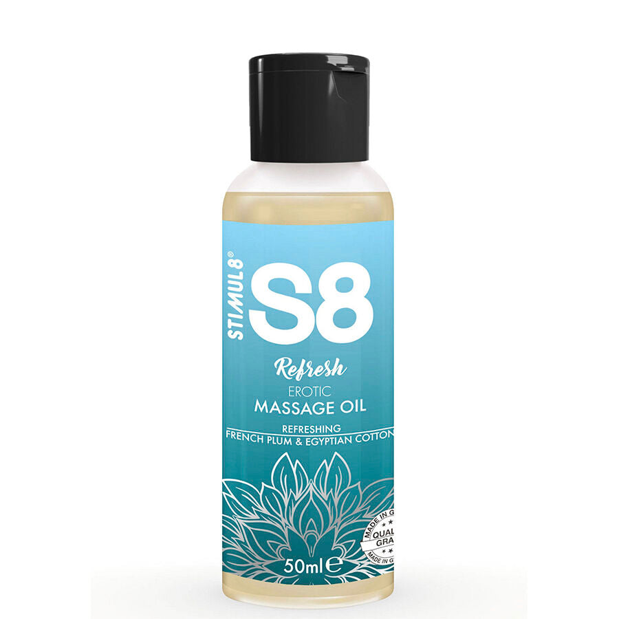 STIMUL8 - S8 REFRESH EROTISCHES BAUMWOLLMASSAGEÖL 50 ML