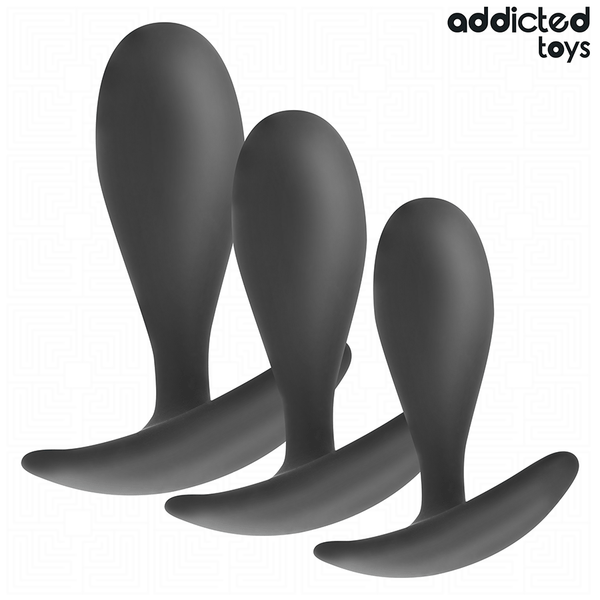 ADDICTED TOYS - 3ER-SET ANALPLUG MODELL 2