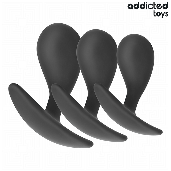 ADDICTED TOYS - 3ER-SET ANALPLUG MODELL 3