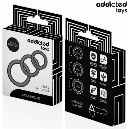 ADDICTED TOYS - SET SILIKONRINGE MODELL 1
