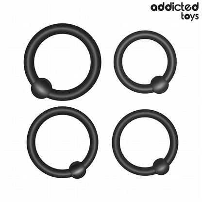 ADDICTED TOYS - SET AUS DRUCKRINGEN AUS SILIKON
