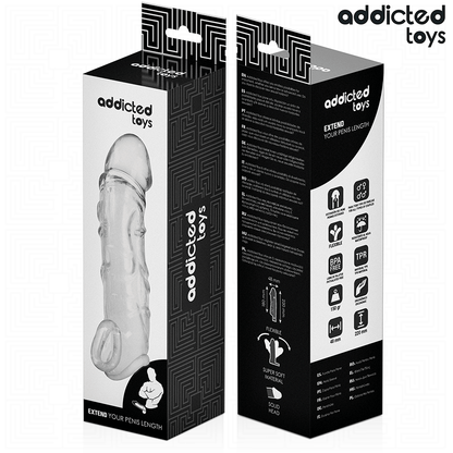 ADDICTED TOYS - TRANSPARENTE PENISVERLÄNGERUNG 27 CM