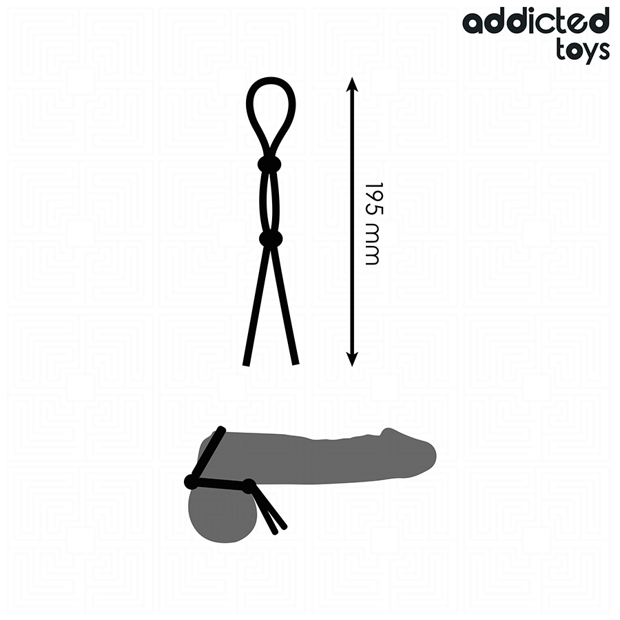 ADDICTED TOYS - SILIKONSEIL FÜR DEN DOPPELSCHLEIFEN-PENIS