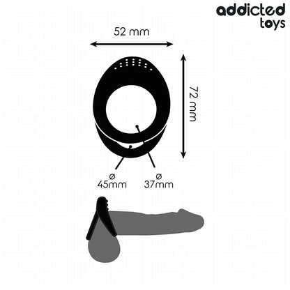 ADDICTED TOYS - DOPPELT STRUKTURIERTER PENISRING