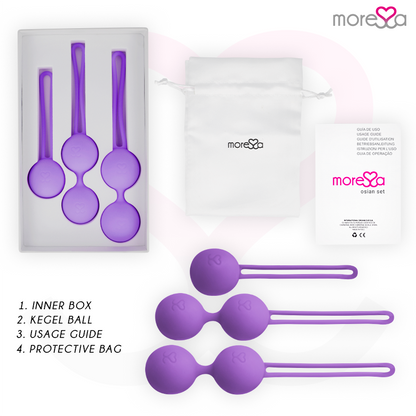 MORESSA - OSIAN SET PREMIUM LILA SILIKON