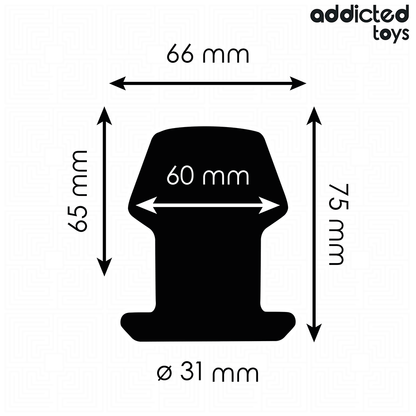 ADDICTED TOYS - EXTREM HOHL ANAL PLUG GRÖSSE S 7,5 CM