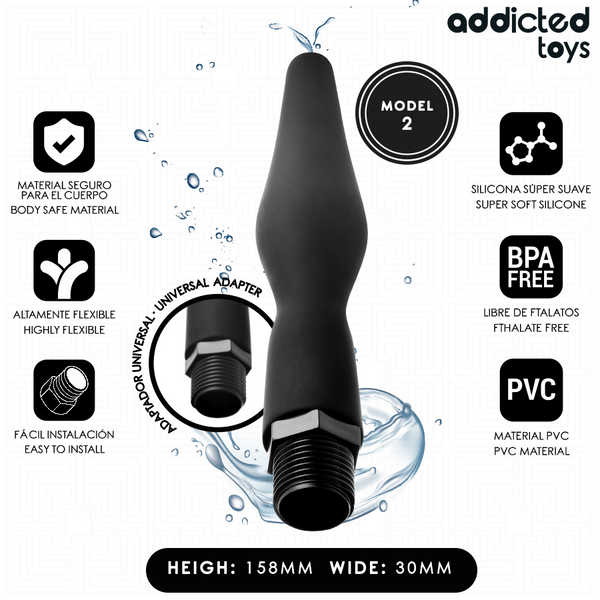 ADDICTED TOYS - ANAL CLEANER MIT UNIVERSALADAPTER MODELL 2