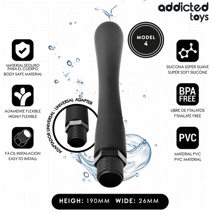ADDICTED TOYS - ANAL CLEANER MIT UNIVERSALADAPTER MODELL 4