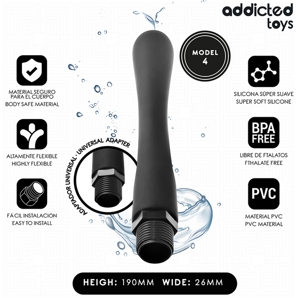ADDICTED TOYS - ANAL CLEANER MIT UNIVERSALADAPTER MODELL 4