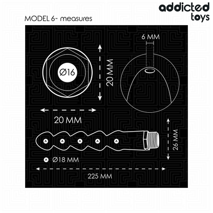 ADDICTED TOYS - ANAL CLEANER MIT UNIVERSALADAPTER MODELL 6