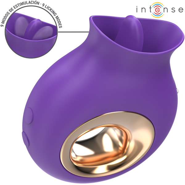 INTENSE - TULI KLITORISSTIMULATOR 9 VIBRATIONEN & 9 OSZILLATIONEN LILA