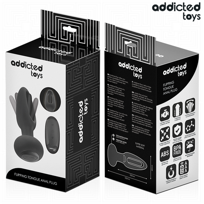 ADDICTED TOYS - ANALPLUG MIT VIBRIERENDER ZUNGE UND FERNBEDIENUNG