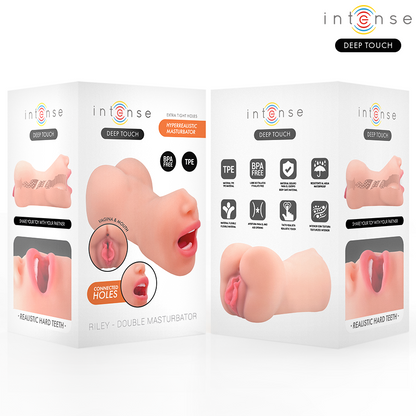 INTENSE DEEP TOUCH – RILEY DOPPELMUSTURBATOR FÜR MUND UND VAGINA