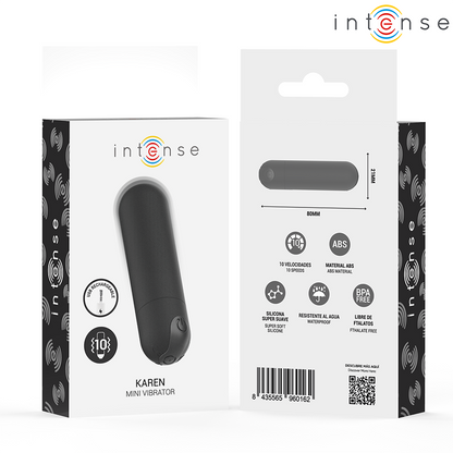 INTENSE - KAREN MINI WIEDERAUFLADBARER VIBRATIONSKUGEL SCHWARZ