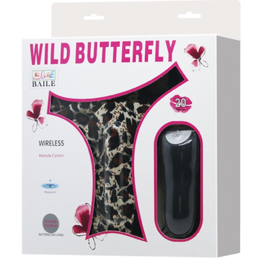 BAILE - Stringtanga mit Vibrationskugel und Fernbedienung, Schwarz