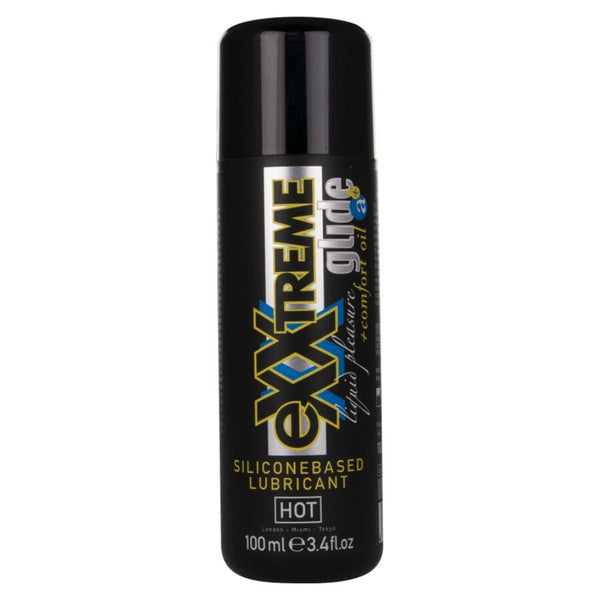 HOT – EXTRA GLEITENDES SILIKONBASIERTES GLEITMITTEL + KOMFORTÖL A+ 100 ML