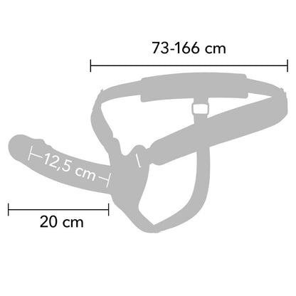 HIDDEN DESIRE - INFERNO PENISSLEEVE STRAP-ON 20 CM