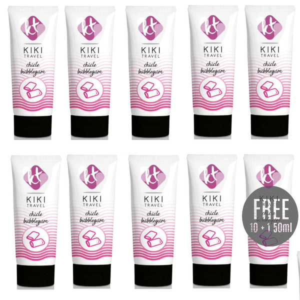 KIKÍ TRAVEL - SCHMIERMITTEL MIT GUM-GESCHMACK 50ML 10 + 1 KOSTENLOS