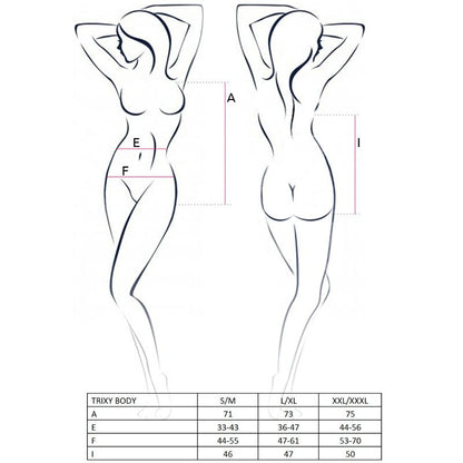 PASSION - WOMAN TRIXY TEDDY SCHWARZ GRÖSSE L/XL