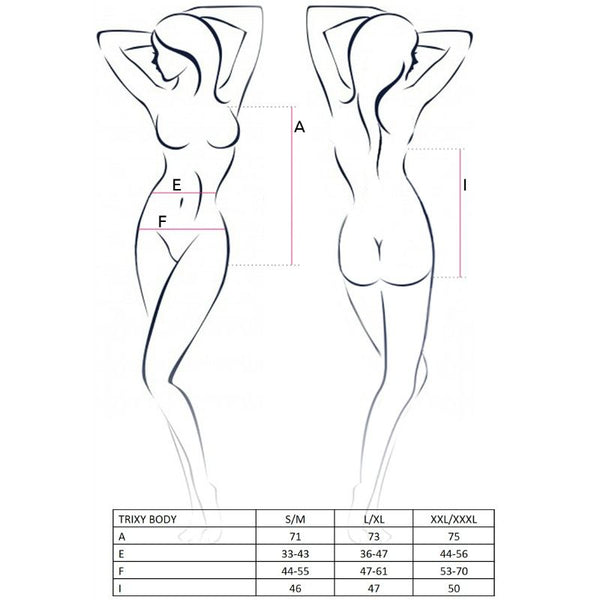 PASSION - WOMAN TRIXY TEDDY SCHWARZ GRÖSSE L/XL